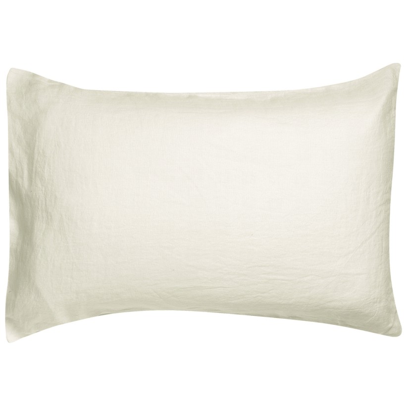 PILLOW CASE VIVARAISE ZEFF LIT CRAIE 50x75 100% LINEN