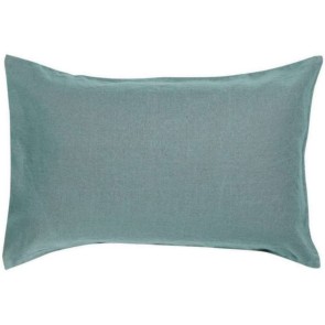 PILLOW CASE VIVARAISE ZEFF LIT VERT DE GRIS 50x75 100% LINEN