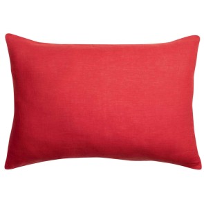 PILLOW CASE VIVARAISE ZEFF LIT GROSEILLE 50x75 100% LINEN