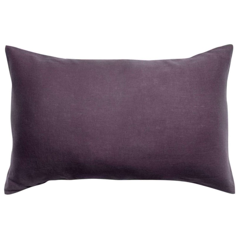 PILLOW CASE VIVARAISE ZEFF LIT RAISIN 50x75 100% LINEN