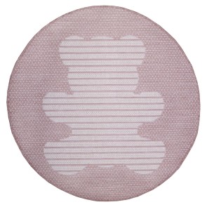 RUG TEDDY  OUTDOOR BLUSH D120 100% POLYESTER