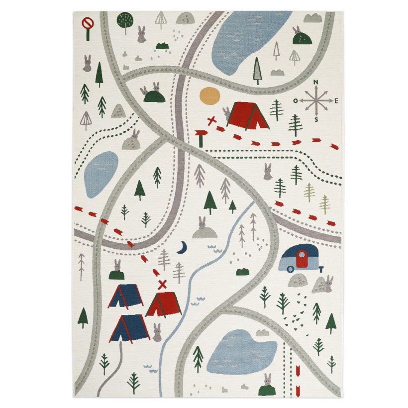 RUG NATTIOT LITTLE CAMPER 120x170 100% POLYPROPYLENE