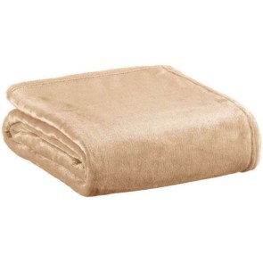 SOFA BLANKET VIVARAISE THEO NATUREL 130X160 100%POLYESTER