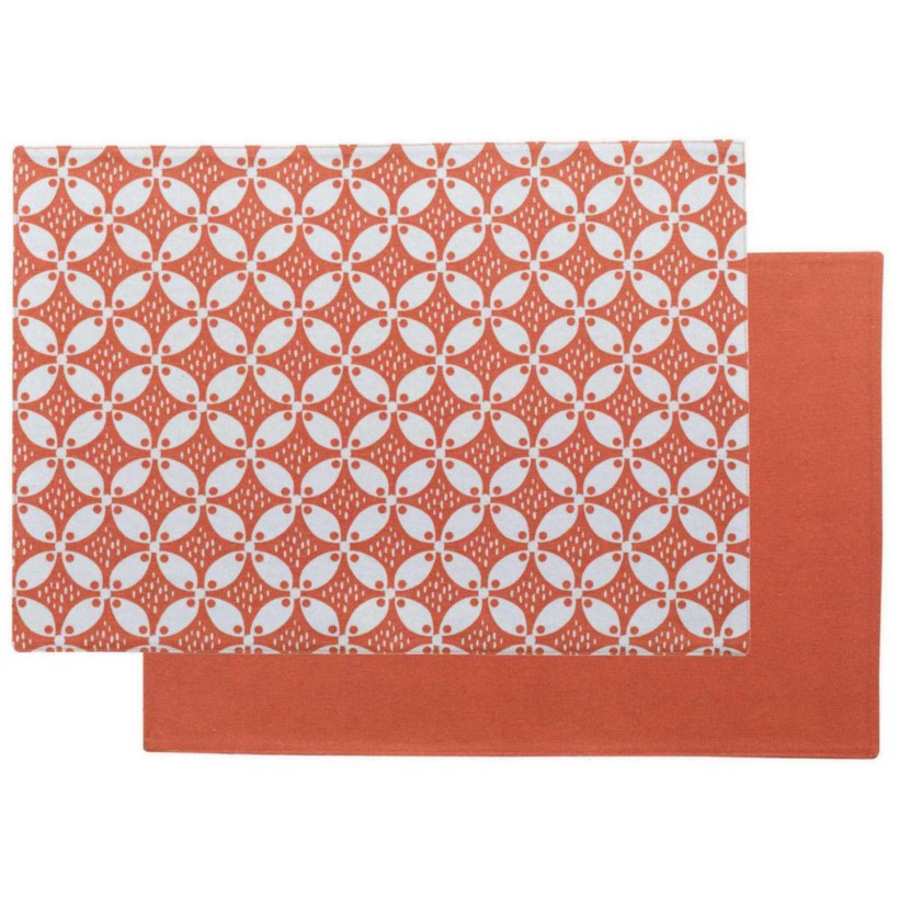 PLACE MAT WINKLER FATOU CORAIL 33X48 80% COTTON 20% POLYESTER