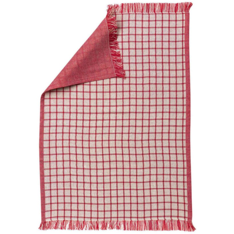 KITCHEN TOWEL WINKLER ADEN BLANC ROUGE 80% CΟΤΤΟΝ 20% POLYESTER