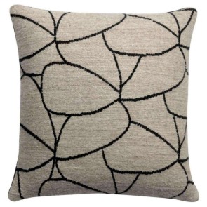 CUSHION VIVARAISE DANY NOIR 45x45 70% COTTON 15% VISCOSE...