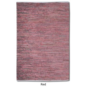 RUG STABLES RED 160x230 50% LEATHER 50% COTTON