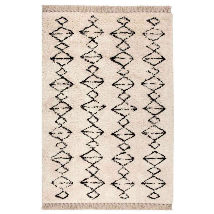 RUG VIVARAISE ZAGORA NEIGE 160X230 68% POLYPROPYLENE 27% JUTE 5% POLYESTER