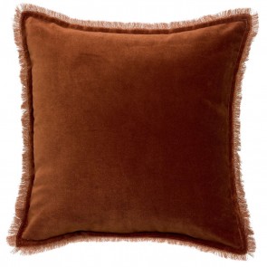 CUSHION VIVARAISE FARA CARAMEL 45×45 100% VELVET COTTON