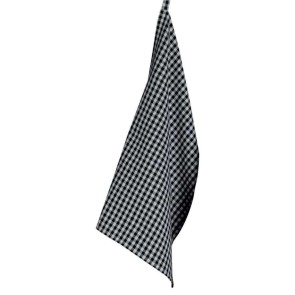 KITCHEN TOWEL WINKLER BILLIE NOIR GRIS 50X70 80% CΟΤΤΟΝ...