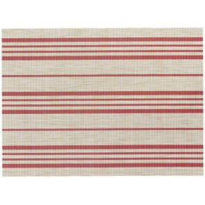 PLACE MAT WINKLER SINA NATUREL/ROUGE  33x45 75%PVC...