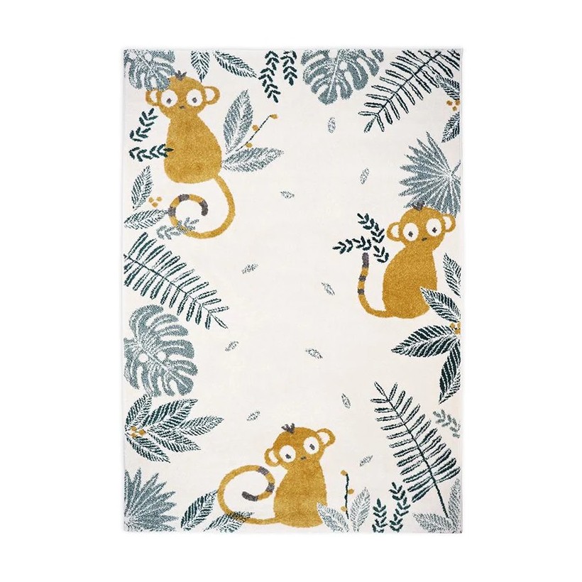 RUG NATTIOT PARADISE MONKEY MIEL 120X170 100% POLYROPYLENE