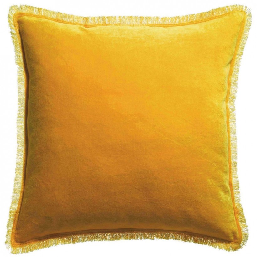 CUSHION VIVARAISE FARA CURRY 45×45 100% VELVET COTTON