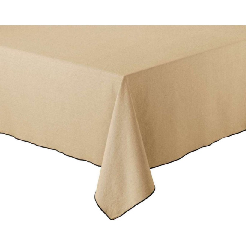 TABLECLOTH WINKLER GRACE CAMEL 140x140 100% COTTON