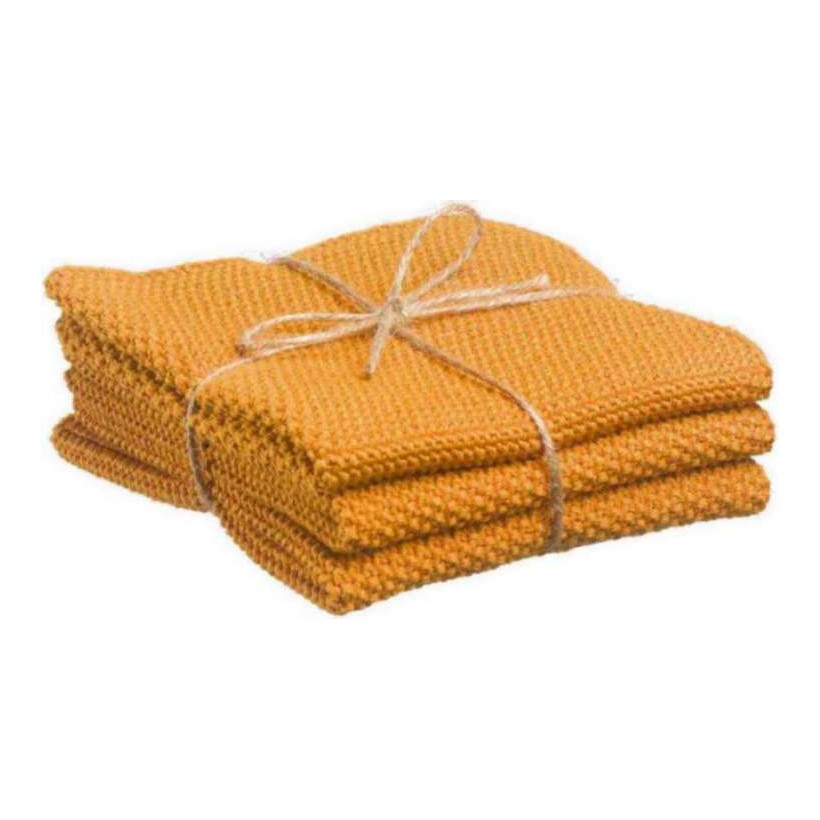 ΠΕΤΣΕΤΑ ΚΟΥΖΙΝΑΣ WINKLER IZAN TOURNESOL 25x25 SET OF 3 80% ΒΑΜΒΑΚΙ 20%POLYESTER