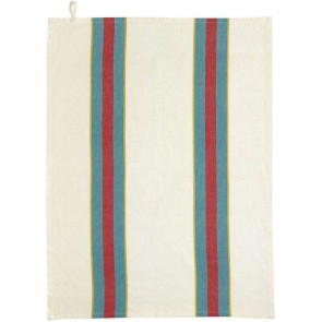 KITCHEN TOWEL WINKLER YUNA BLEU NATUREL 50x70 100% COTTON