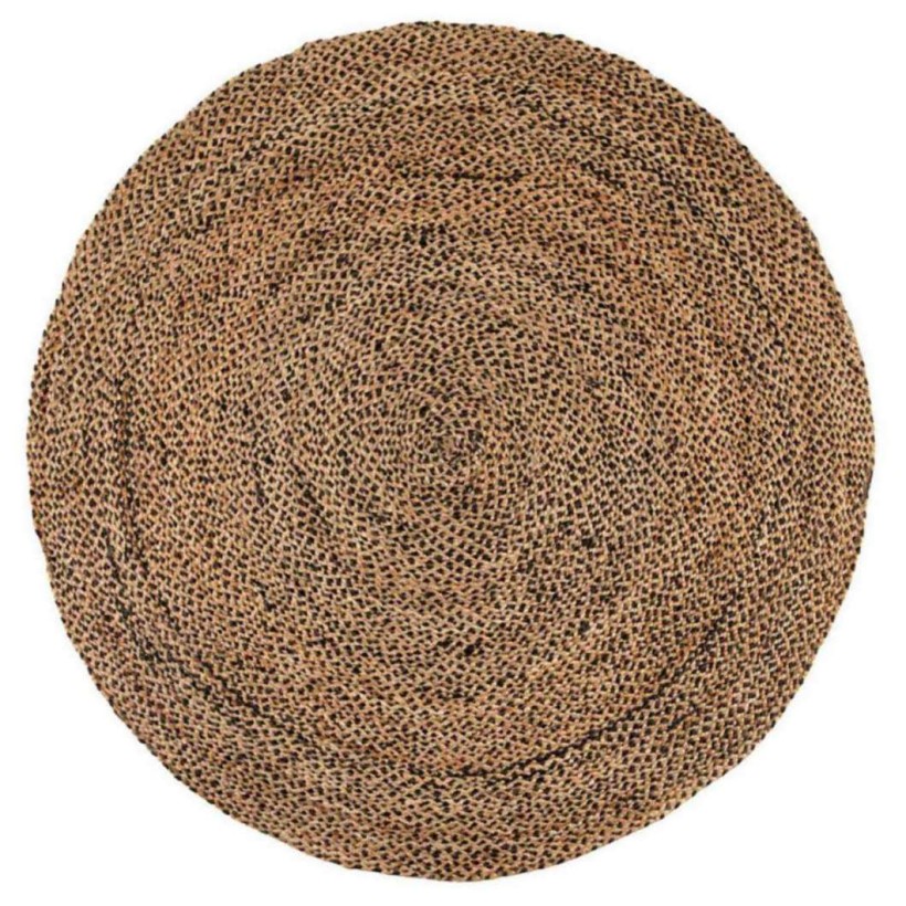 RUG VIVARAISE ELLIOT CARBONE D160 90% JUTE 10% COTTON