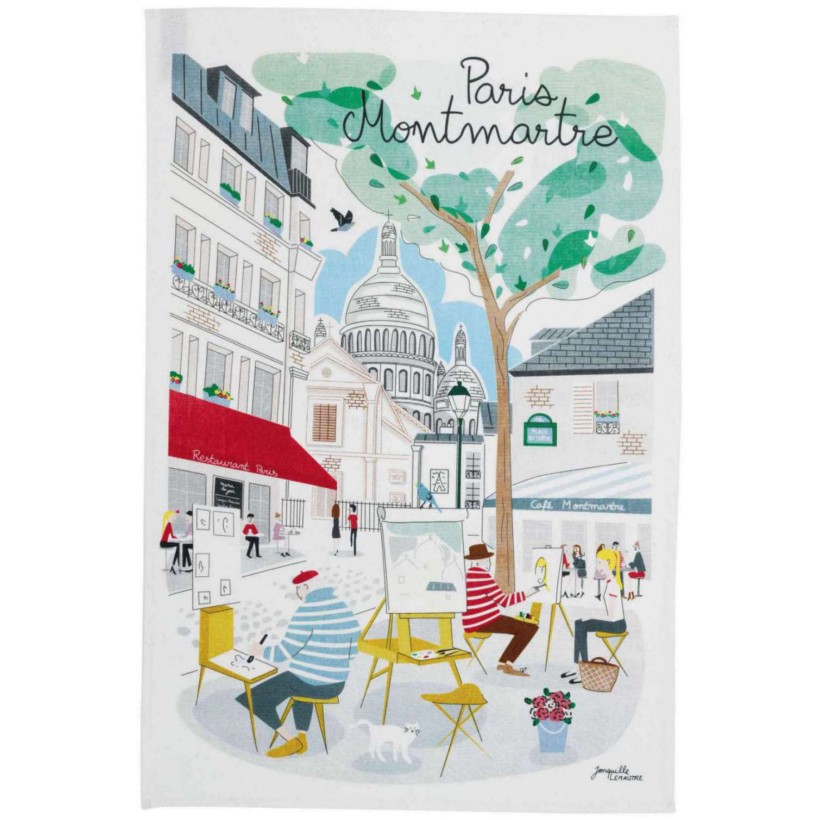 KITCHEN TOWEL WINKLER PARIS MONTMARTRE 48x72 100% COTTON