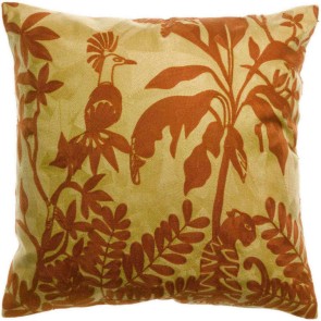 HANDMADE CUSHION VIVARAISE RAKI GOLD 45x45 100% COTTON