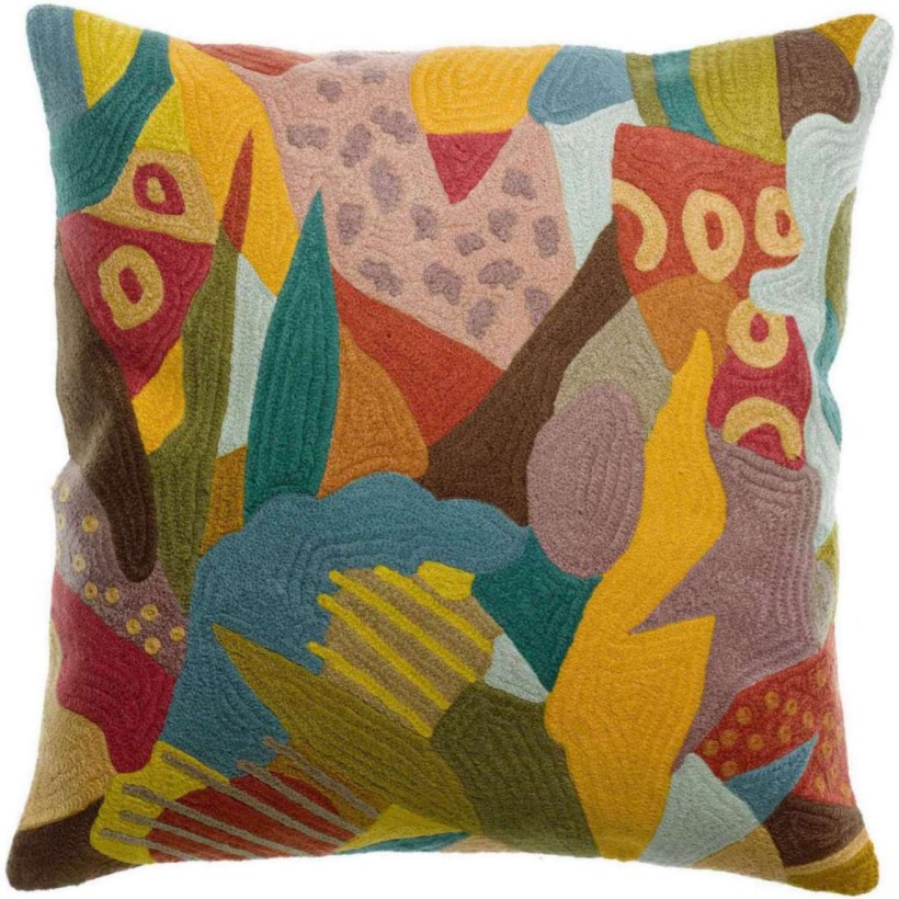 HANDMADE CUSHION VIVARAISE IZEL MINERAL 45x45 100% COTTON