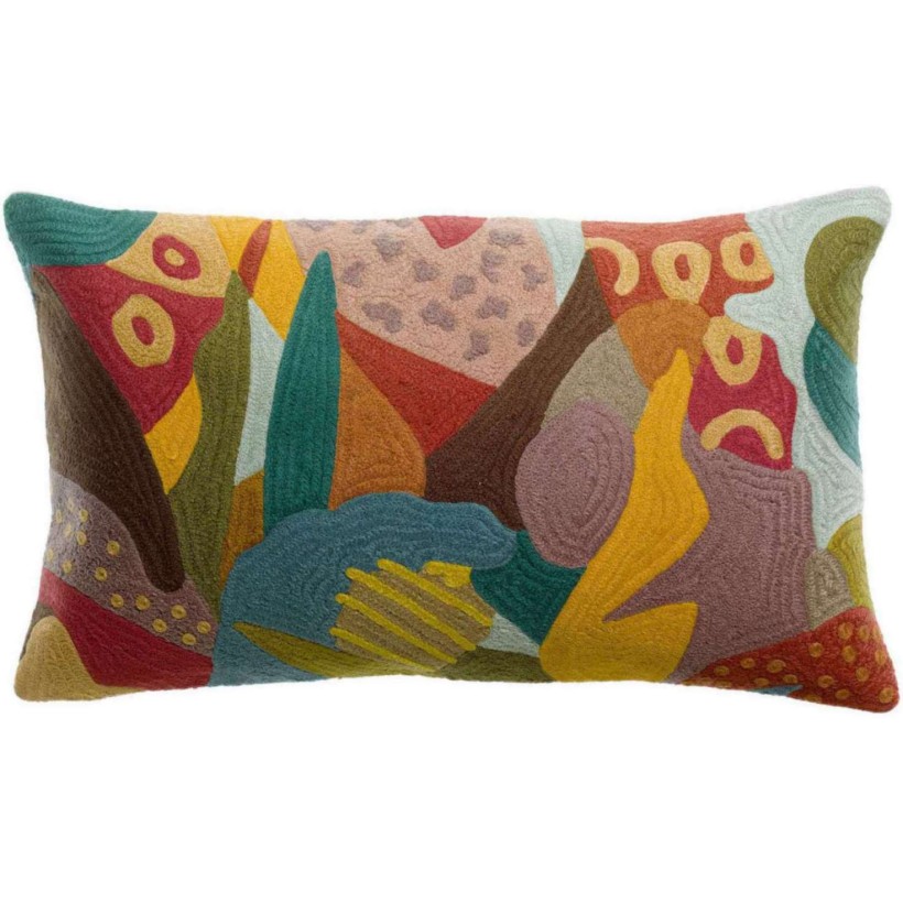 HANDMADE CUSHION VIVARAISE IZEL MINERAL 40x65 100% COTTON