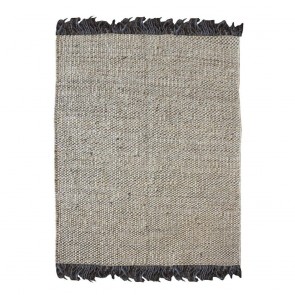 RUG ROHNS CHARCOAL NATURAL 120X180 100% JUTE