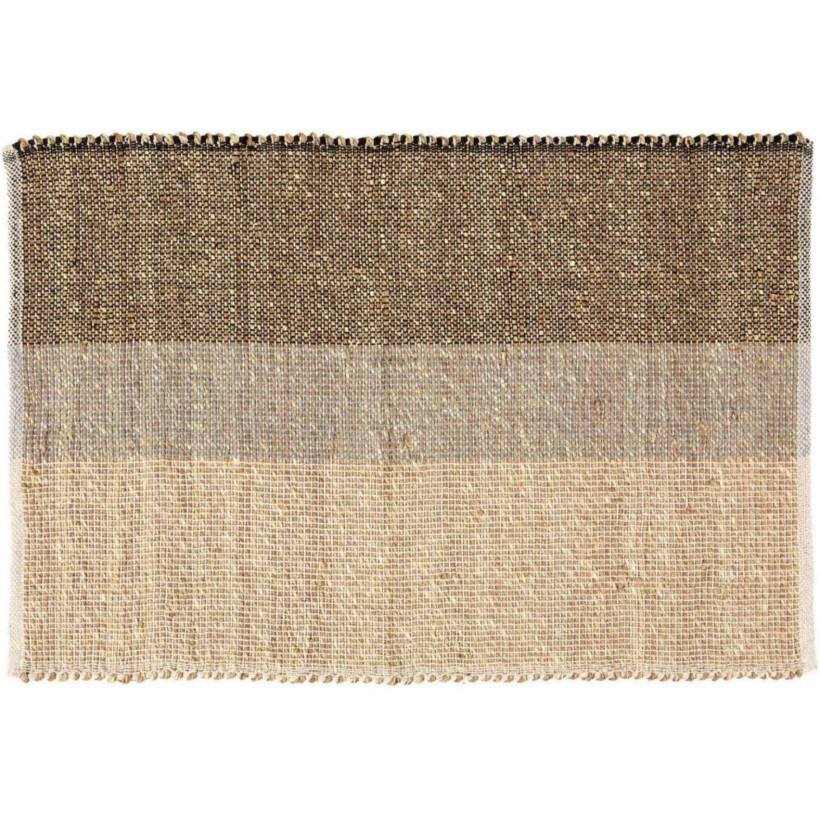 SMALL RUG VIVARAISE KARAN CARBONE 60x90 80% SEAGRASS 20% COTTON