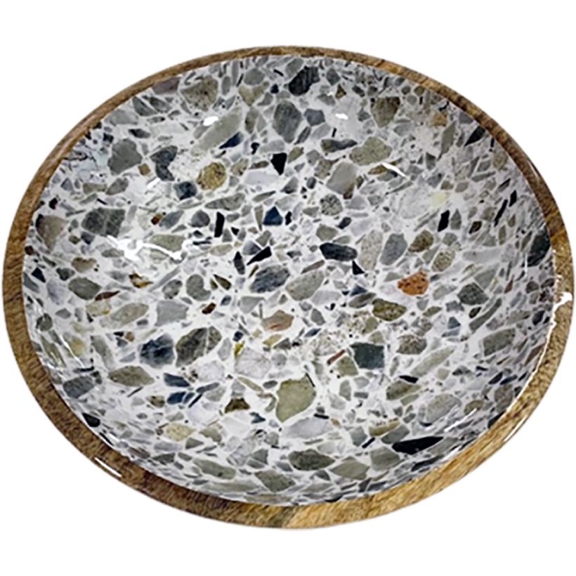 ENAMEL WOODEN PLATE 14052 MANGO DΙΑΜ:35cm