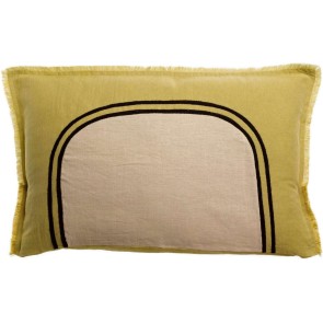 CUSHION VIVARAISE LALY BICOLORE GOLD 40x65 50% LINEN 50%...