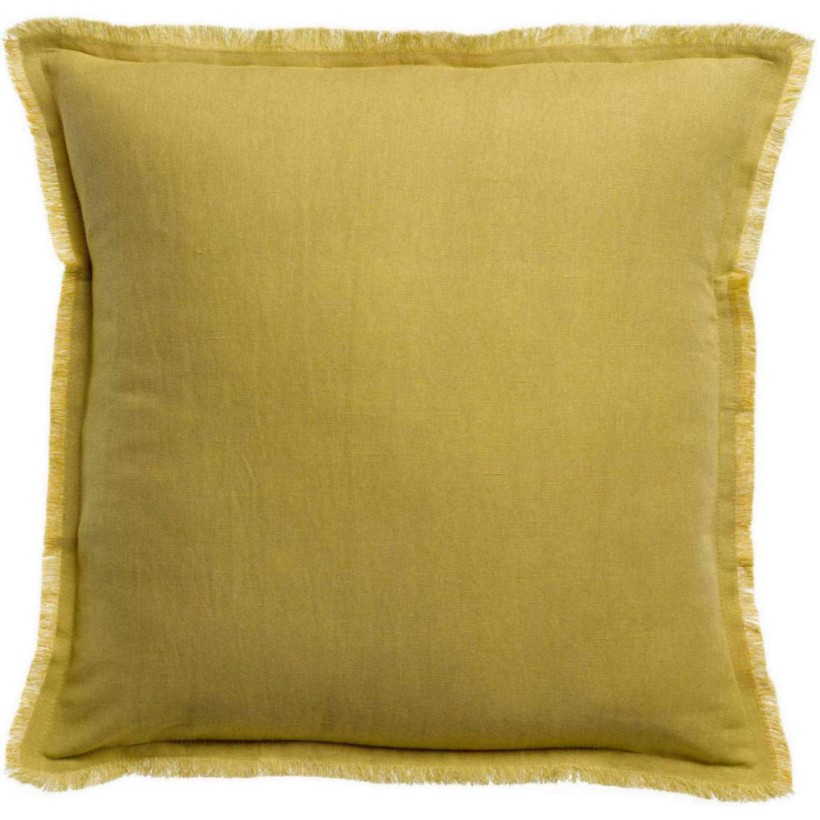 CUSHION VIVARAISE LALY GOLD 45x45 50% LINEN 50% COTTON