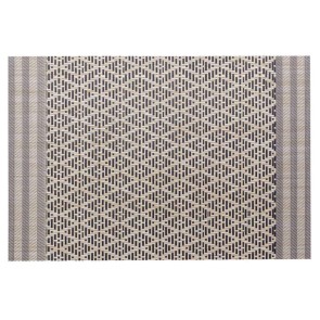 PLACE MAT WINKLER KADRA NATUREL NOIR 33x45 75%PVC...