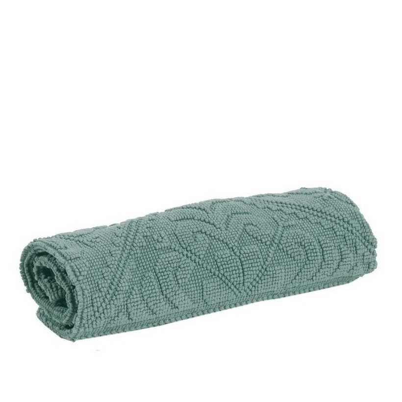 BATHMAT VIVARAISE ENZO VERT DE GRIS 70x140 100% COTTON