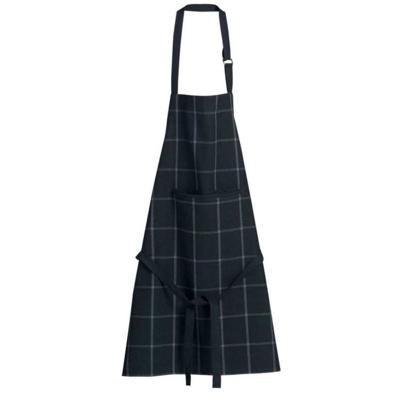 KITCHEN APRON WINKLER DOHA NOIR 80x85 100% COTTON