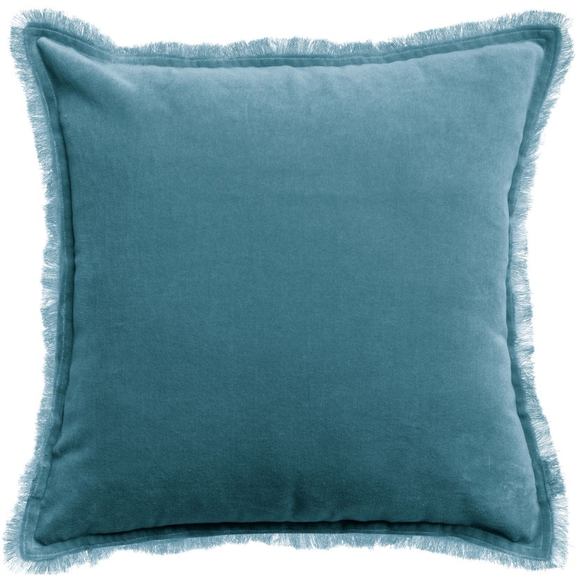 CUSHION VIVARAISE FARA ACIER 45x45 100% VELVET COTTON