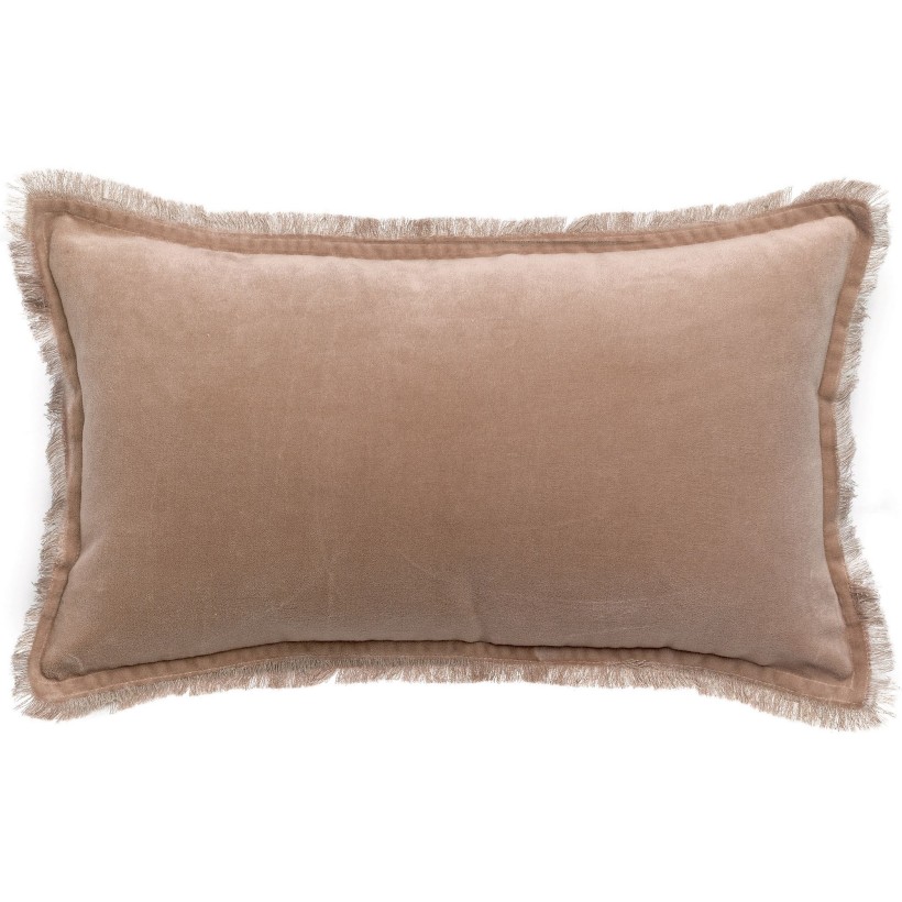 CUSHION VIVARAISE FARA TAUPE 30x50 100% VELVET COTTON