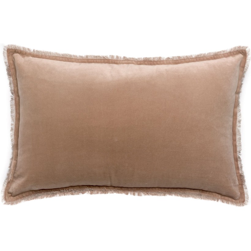 CUSHION VIVARAISE FARA TAUPE 40x65 100% VELVET COTTON