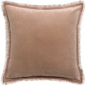 CUSHION VIVARAISE FARA TAUPE 45x45 100% VELVET COTTON