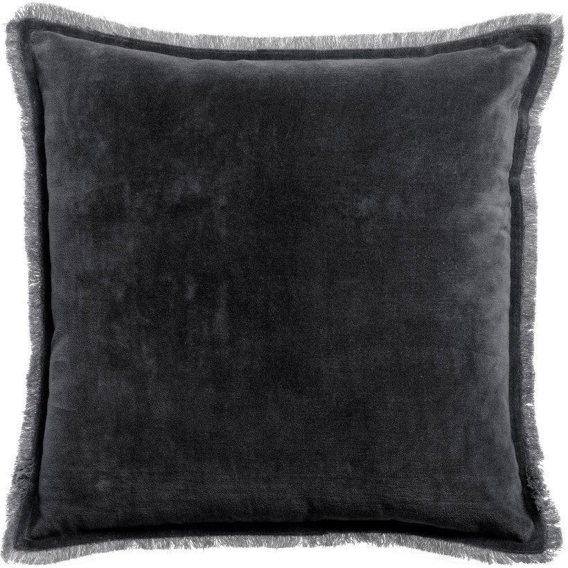 CUSHION VIVARAISE FARA CAVIAR 45x45 100% VELVET COTTON