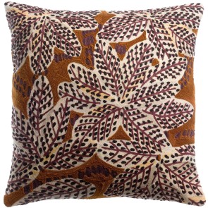 HANDMADE CUSHION VIVARAISE ARIANE ROUILLE 45x45 100%...