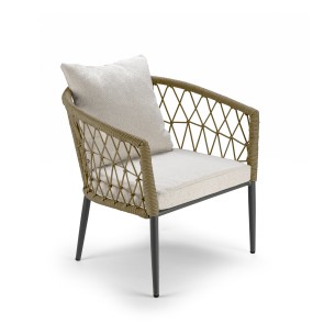 LOUNGE CHAIR MYRTOS 04 BEIGE 70x65x75 ALUMINIUM