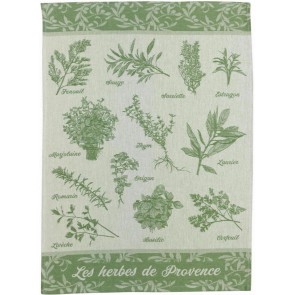 KITCHEN TOWEL WINKLER HERBES DE PROVENCE VERT 50x70 100%...