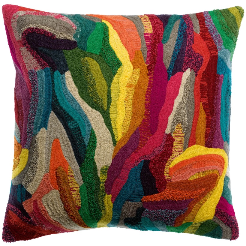 HANDMADE CUSHION VIVARAISE BETTY MULTI 45x45 100% COTTON