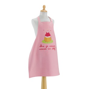 CHILDREN'S KITCHEN APRON WINKLER JE CUISINE ROSE 52x63...