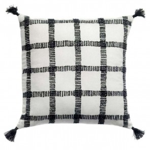 CUSHION VIVARAISE DIANA CARREAUX CARBONE 45x45 55% COTTON...