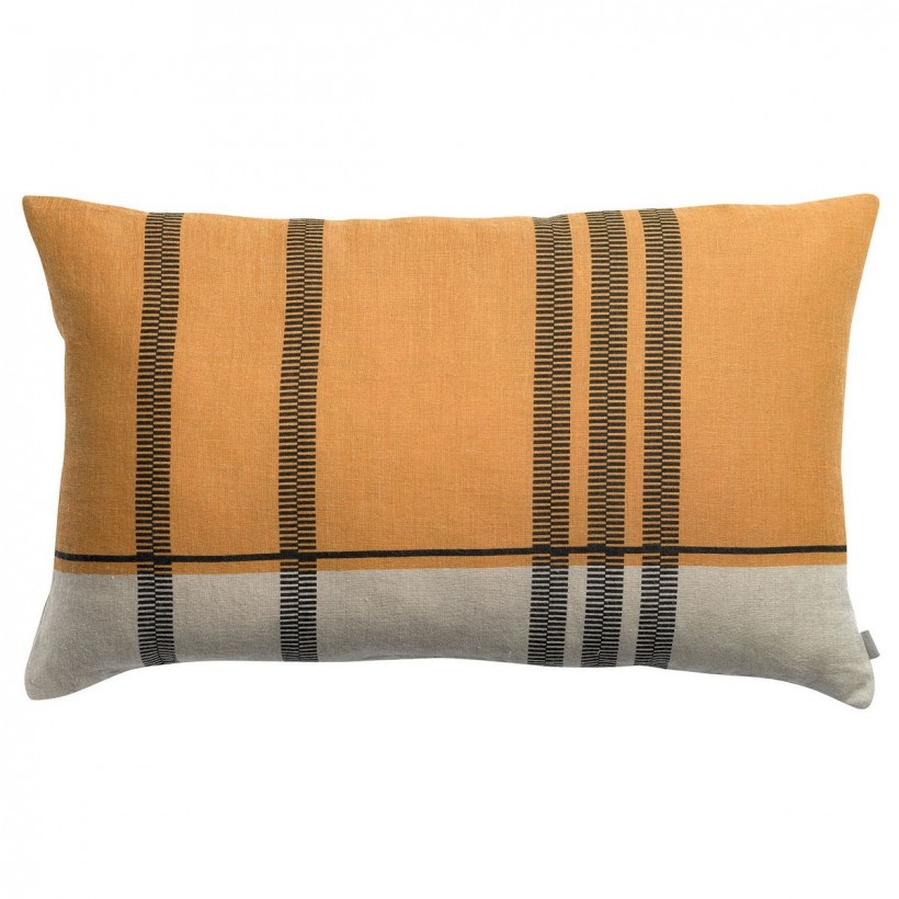 CUSHION VIVARAISE ZEFF EDEN OCRE 40×65 100% LINEN