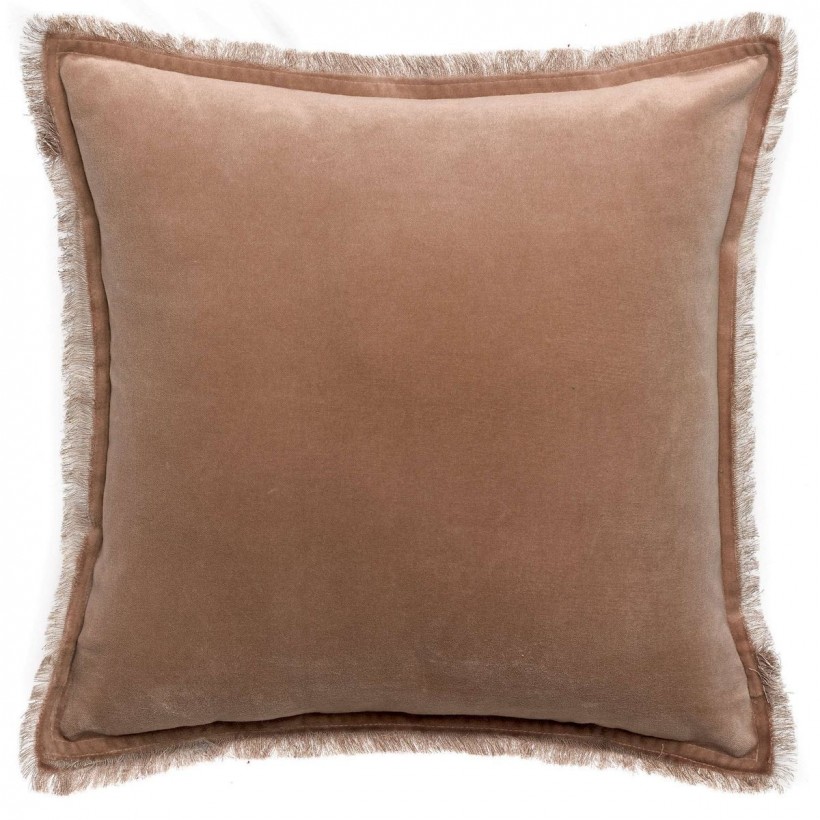 CUSHION VIVARAISE FARA SESAME 45×45 100% VELVET COTTON