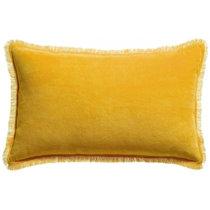 CUSHION VIVARAISE FARA CURRY 30×50 100% VELVET COTTON