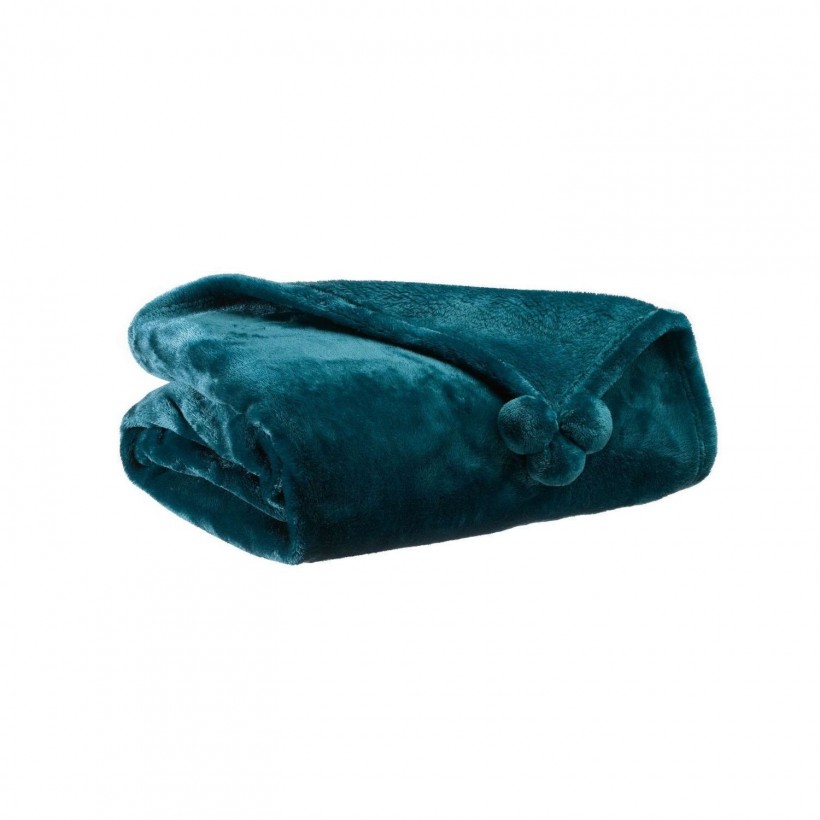 THROW VIVARAISE TENDER POMPONS PΑΟΝ 130×170 100% POLYESTER