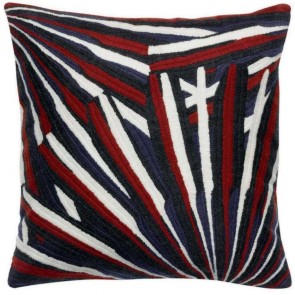 HANDMADE CUSHION VIVARAISE SASHA RUBIS 45×45 100% COTTON