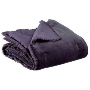 THROW VIVARAISE FARA RAISIN 135X200 100% VELVET COTTON